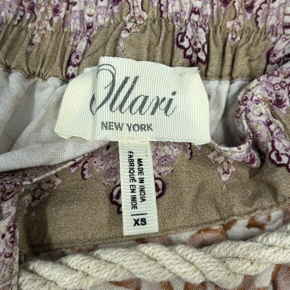 Anthropologie Ollari Tasseled Tapered Pants Paisley Mauve Women’s Size XS - Picture 6 of 13